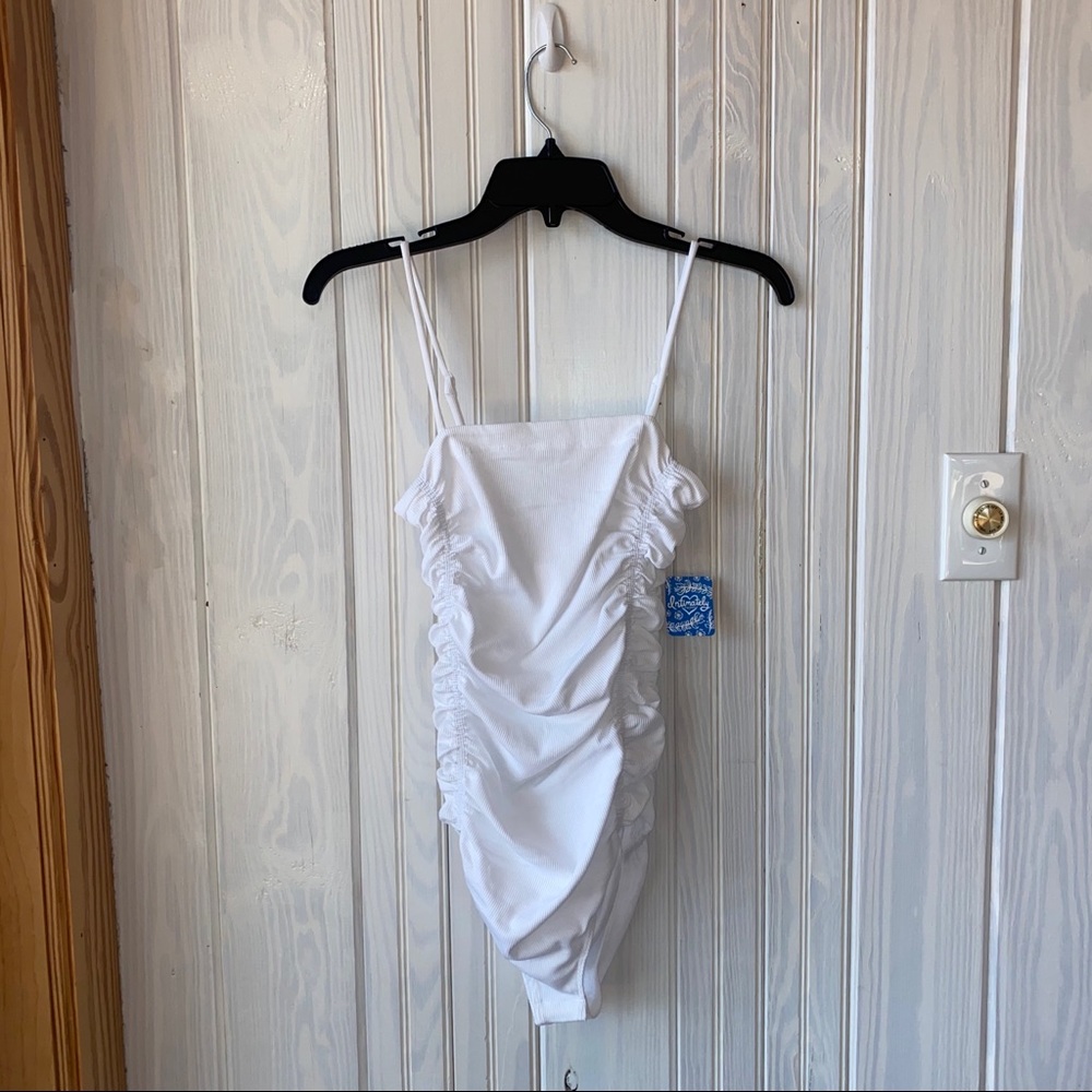 NWT Free People White Bodysuit